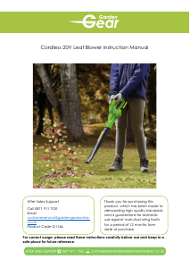 Manual Garden Gear G1166 Leaf Blower