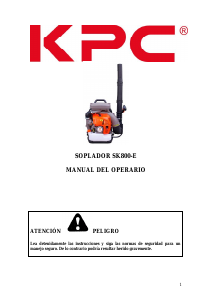 Mode d’emploi KPC SK800-E Souffleur