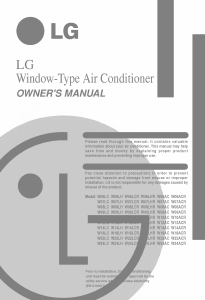 Manual LG W12ACR Air Conditioner