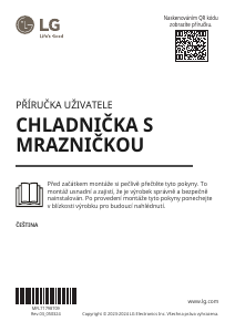 Manuál LG GSLV71PZRC Lednice s mrazákem