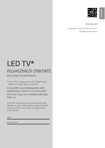 Használati útmutató LG 75NANO81T3A LED-es televízió
