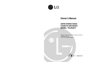Εγχειρίδιο LG TS-253Y Στερεοφωνικό σετ