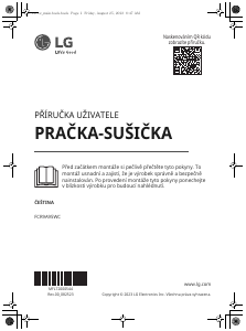 Manuál LG FCR9A95WC Pračka se sušičkou