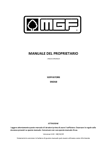 Manuale MGF SM260 Soffiatore