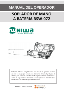 Manual de uso Niwa BSW-072 Soplador de hojas