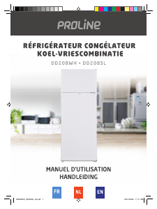 Mode d’emploi Proline DD208SL Réfrigérateur combiné