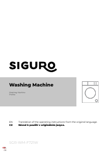 Manual Siguro SGR-WM-F721W Washing Machine