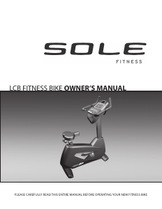 Handleiding Sole Fitness LCB Hometrainer