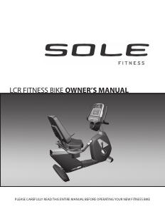 Handleiding Sole Fitness LCR Hometrainer