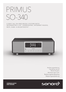 Handleiding Sonoro SO-340 Primus Radio