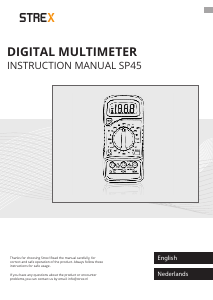 Manual Strex SP45 Multimeter