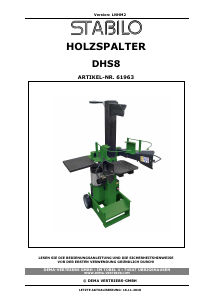 Bedienungsanleitung Stabilo DHS8 Holzspalter