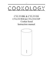 Handleiding Cookology CYL351BK Afzuigkap