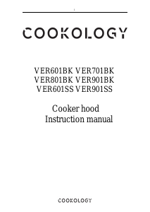 Handleiding Cookology VER601SS Afzuigkap