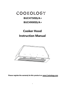 Manual Cookology BUCH750SS/A+ Cooker Hood