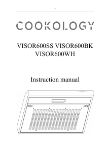 Handleiding Cookology VISOR600BK Afzuigkap