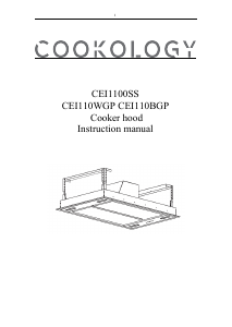 Manual Cookology CEI110WGP Cooker Hood