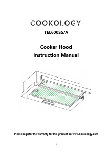 Handleiding Cookology TEL600SS/A Afzuigkap