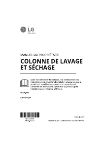 Mode d’emploi LG F761TOWERB Lave-linge séchant