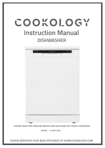 Manual Cookology CFSD613WH Dishwasher