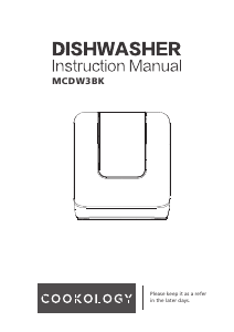 Manual Cookology MCDW3BK Dishwasher