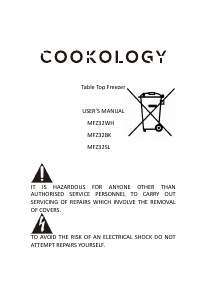 Manual Cookology MFZ32SL Freezer