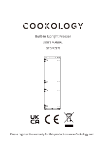 Manual Cookology CITDFRZ177 Freezer