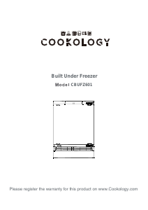 Manual Cookology CBUFZ601 Freezer