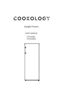 Manual Cookology CTFZ160BK Freezer