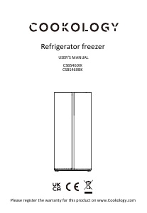 Handleiding Cookology CSBS460IX Koel-vries combinatie