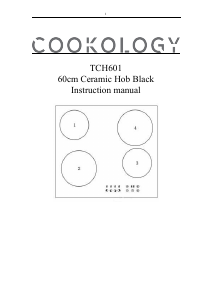 Handleiding Cookology TCH601 Kookplaat