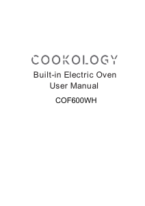 Manual Cookology COF600WH Oven