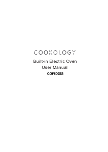 Handleiding Cookology COF600SS Oven
