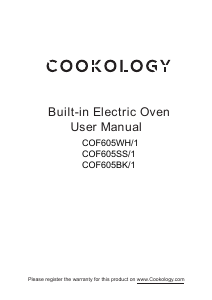 Manual Cookology COF605BK Oven