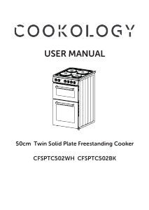 Handleiding Cookology CFSPTC502WH Fornuis