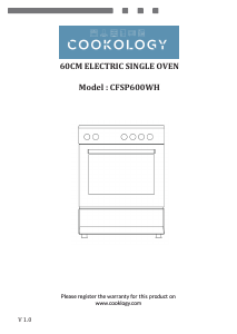 Handleiding Cookology CFSP600WH/1 Fornuis