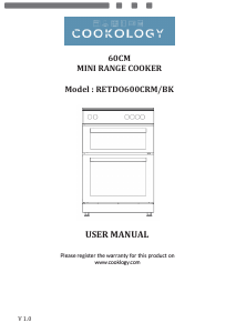 Handleiding Cookology RETDO600CRM Fornuis