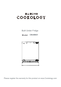Manual Cookology CBUIB601 Refrigerator