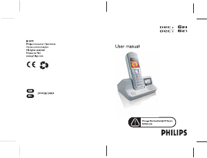 Manual Philips DECT6271S Wireless Phone