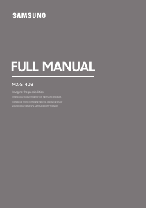 Manuale Samsung MX-ST40B Altoparlante