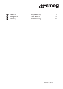 Handleiding Smeg U8C082DE Koelkast