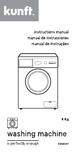 Manual Kunft KWM5317 Máquina de lavar roupa