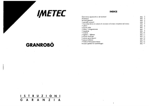 Manuale Imetec Granrobo Robot da cucina