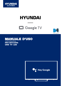 Manuale Hyundai HN-43EV3USG LED televisore
