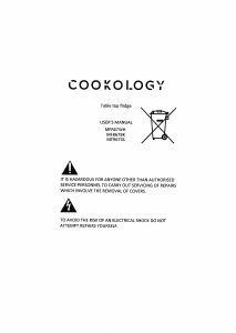 Manual Cookology MFR67BK Refrigerator