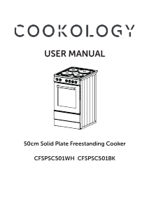 Handleiding Cookology CFSPSC501BK Fornuis