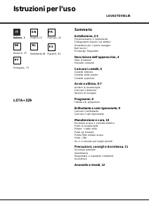 Manual Hotpoint LSTA+ 329 AX/HA Máquina de lavar louça