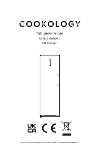 Manual Cookology CTFR362WH Freezer