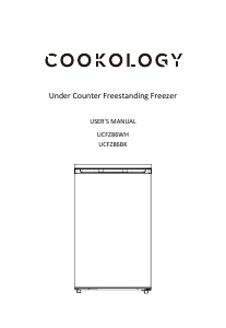 Manual Cookology UCFZ86BK Freezer