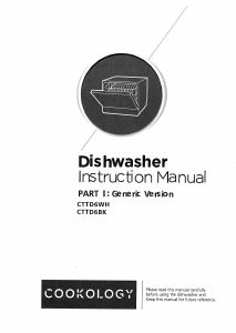 Manual Cookology CTTD6BK Dishwasher